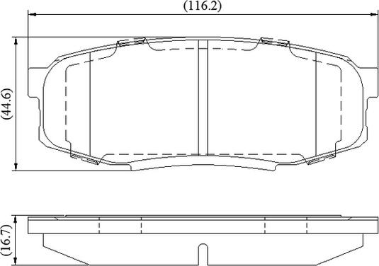 NATIONAL NP3114 - Brake Pad Set, disc brake autospares.lv