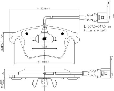 National NP2999 - Brake Pad Set, disc brake autospares.lv