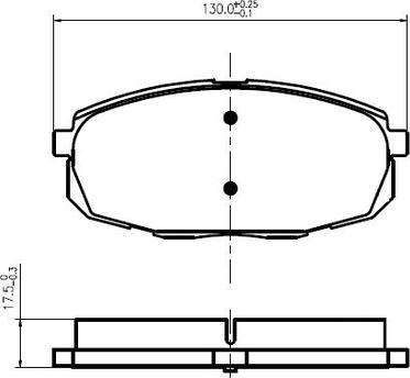 National NP2993 - Brake Pad Set, disc brake autospares.lv