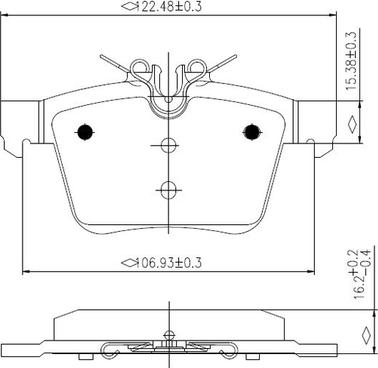 NATIONAL NP2953 - Brake Pad Set, disc brake autospares.lv