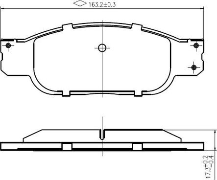 National NP2967 - Brake Pad Set, disc brake autospares.lv