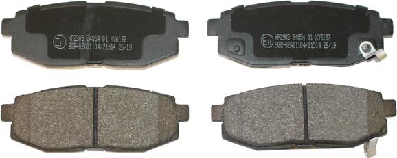 National NP2905 - Brake Pad Set, disc brake autospares.lv