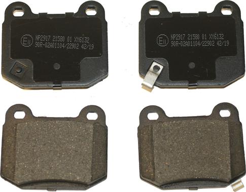 National NP2917 - Brake Pad Set, disc brake autospares.lv