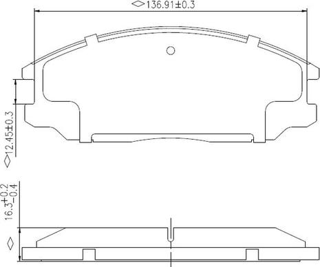 National NP2980 - Brake Pad Set, disc brake autospares.lv