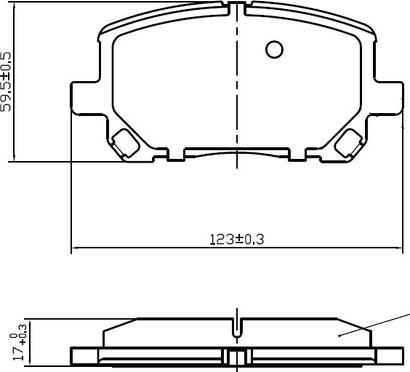 National NP2981 - Brake Pad Set, disc brake autospares.lv