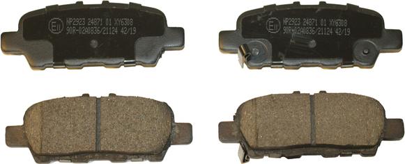 National NP2923 - Brake Pad Set, disc brake autospares.lv