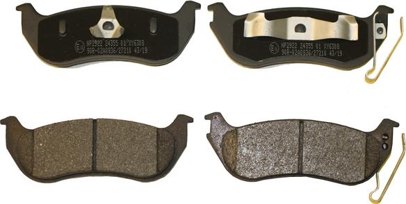 NATIONAL NP2922 - Brake Pad Set, disc brake autospares.lv