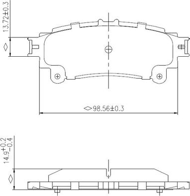 National NP2979 - Brake Pad Set, disc brake autospares.lv