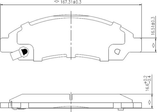 National NP2978 - Brake Pad Set, disc brake autospares.lv