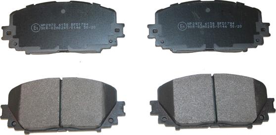 National NP2972 - Brake Pad Set, disc brake autospares.lv