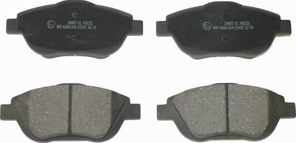 NATIONAL NP2549 - Brake Pad Set, disc brake autospares.lv