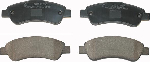 NATIONAL NP2502 - Brake Pad Set, disc brake autospares.lv