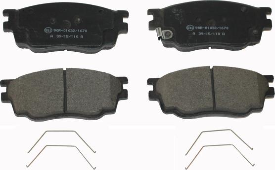 National NP2642 - Brake Pad Set, disc brake autospares.lv