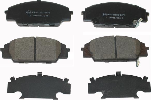 National NP2661 - Brake Pad Set, disc brake autospares.lv