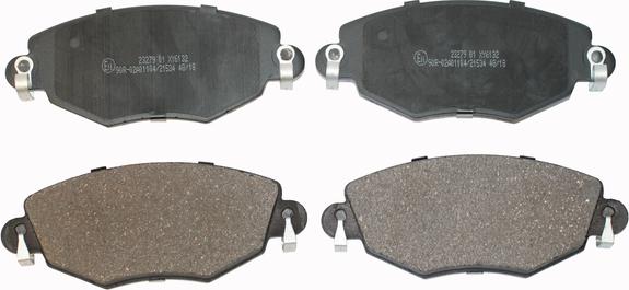 National NP2011 - Brake Pad Set, disc brake autospares.lv