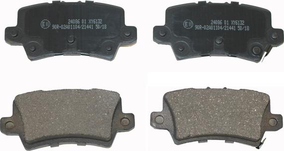 National NP2166 - Brake Pad Set, disc brake autospares.lv