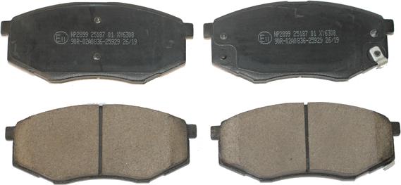 NATIONAL NP2899 - Brake Pad Set, disc brake autospares.lv