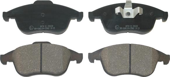 National NP2837 - Brake Pad Set, disc brake autospares.lv