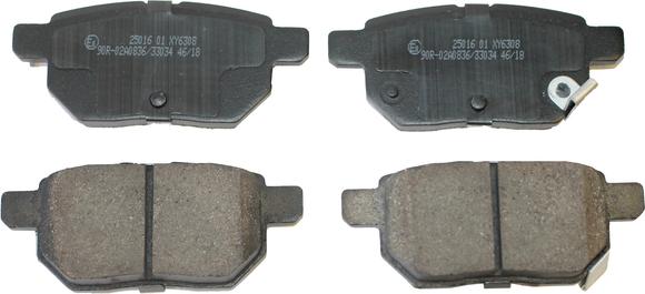 National NP2877 - Brake Pad Set, disc brake autospares.lv