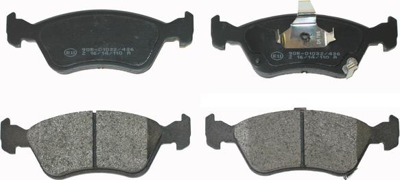 National NP2258 - Brake Pad Set, disc brake autospares.lv