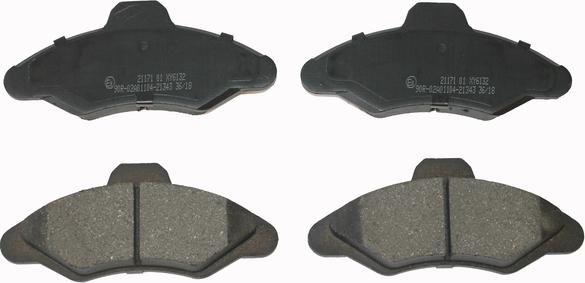 National NP2215 - Brake Pad Set, disc brake autospares.lv