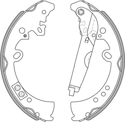 National NS4051 - Brake Shoe Set autospares.lv