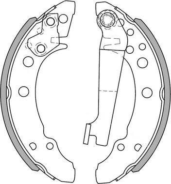 NATIONAL NS4068 - Brake Shoe Set autospares.lv