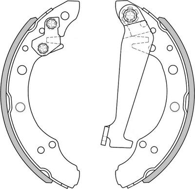 National NS4001 - Brake Shoe Set autospares.lv