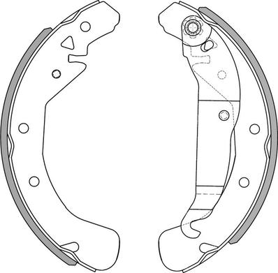 National NS4003 - Brake Shoe Set autospares.lv