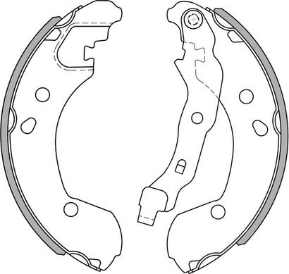 NATIONAL NS4014 - Brake Shoe Set autospares.lv