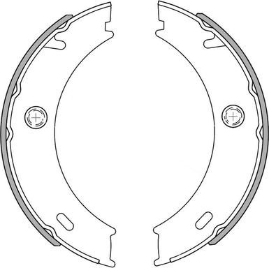 NATIONAL NS4081 - Brake Shoe Set autospares.lv