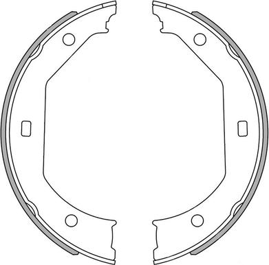 National NS4034 - Brake Shoe Set autospares.lv