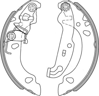 National NS4025 - Brake Shoe Set autospares.lv