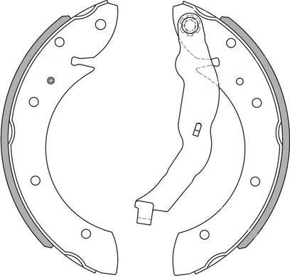 National NS4076 - Brake Shoe Set autospares.lv