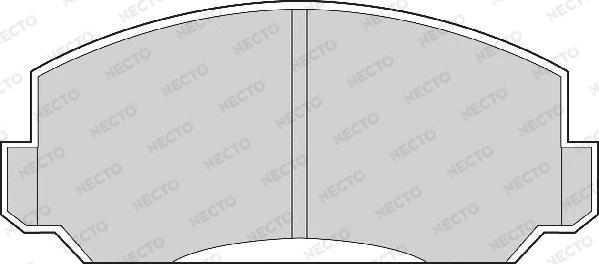 Necto FD904A - Brake Pad Set, disc brake autospares.lv