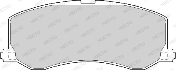 Necto FD906A - Brake Pad Set, disc brake autospares.lv
