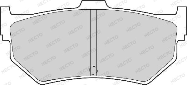 Necto FD900A - Brake Pad Set, disc brake autospares.lv