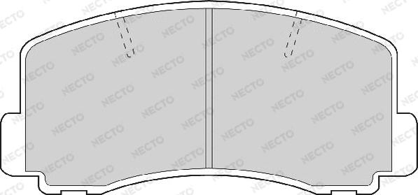 Necto FD901A - Brake Pad Set, disc brake autospares.lv