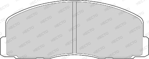 Necto FD903A - Brake Pad Set, disc brake autospares.lv