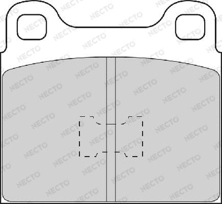 Necto FD449A - Brake Pad Set, disc brake autospares.lv