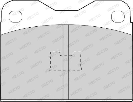 Necto FD446A - Brake Pad Set, disc brake autospares.lv