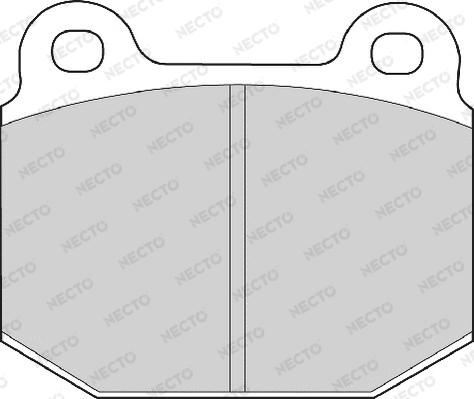 Necto FD465A - Brake Pad Set, disc brake autospares.lv