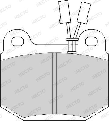 Necto FD466A - Brake Pad Set, disc brake autospares.lv