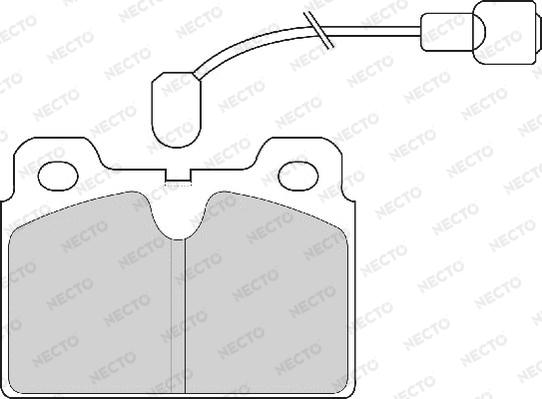 Necto FD4626A - Brake Pad Set, disc brake autospares.lv