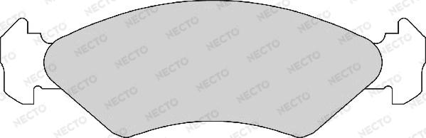 Necto FD409A - Brake Pad Set, disc brake autospares.lv