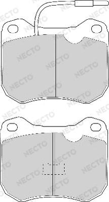 Necto FD4018A - Brake Pad Set, disc brake autospares.lv