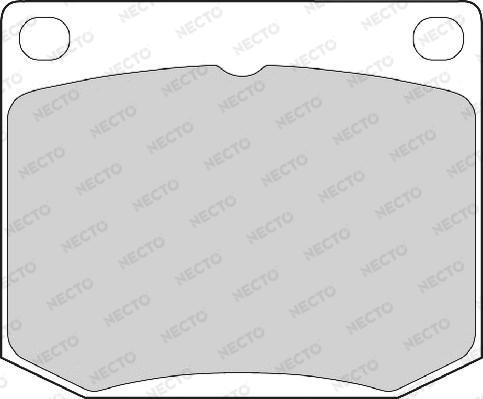 Necto FD4027A - Brake Pad Set, disc brake autospares.lv