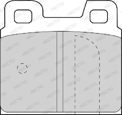 Necto FD4077A - Brake Pad Set, disc brake autospares.lv