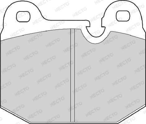 Necto FD4143A - Brake Pad Set, disc brake autospares.lv
