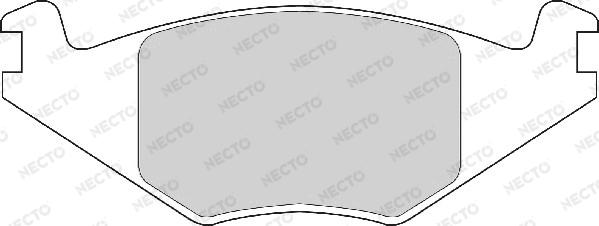 Necto FD4150A - Brake Pad Set, disc brake autospares.lv